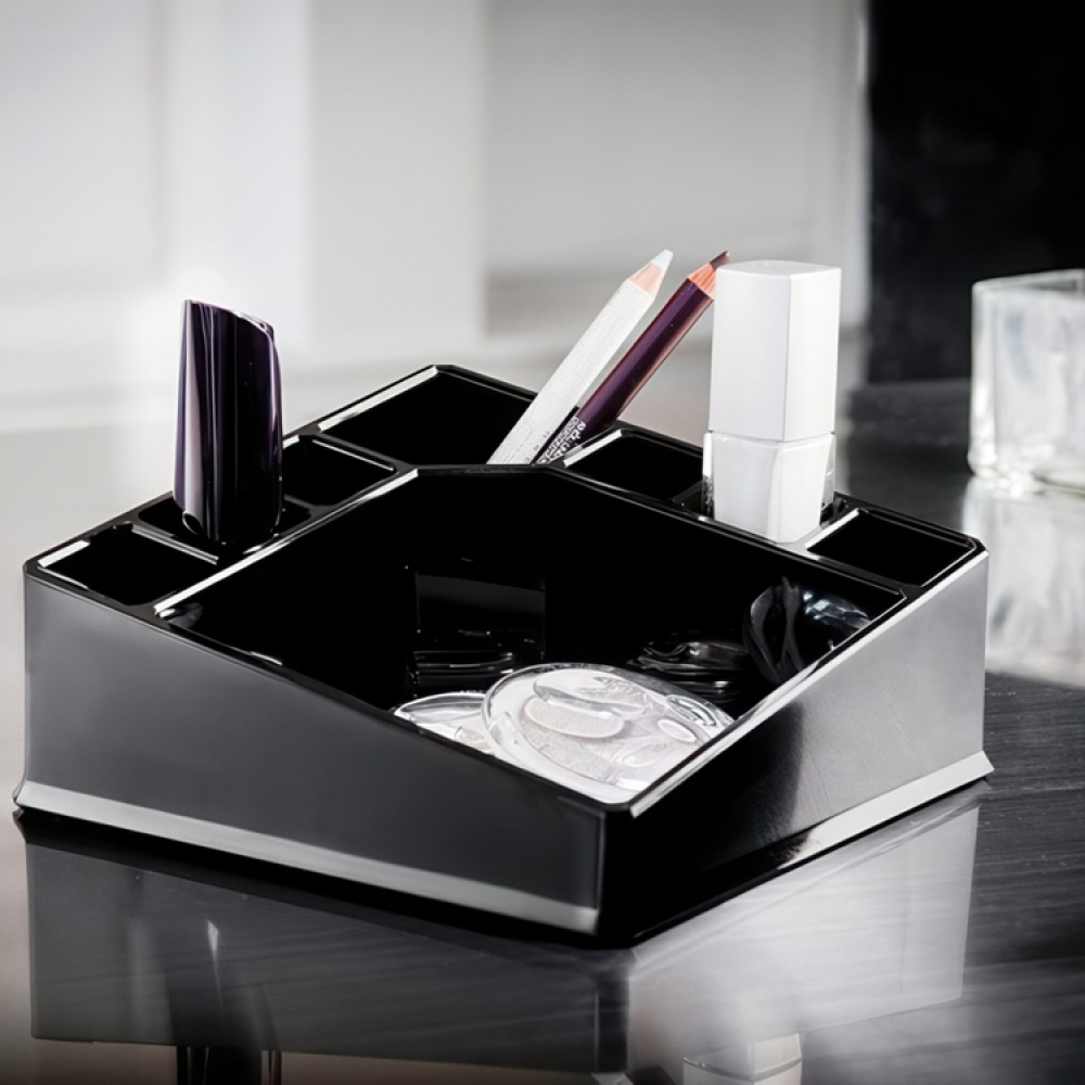 Make up organiser, CONFIGURABLE, 22 x 13 x H 8 cm, Black in the group Storage / Bathroom storage / Makeup storage at SmartaSaker.se (42669)