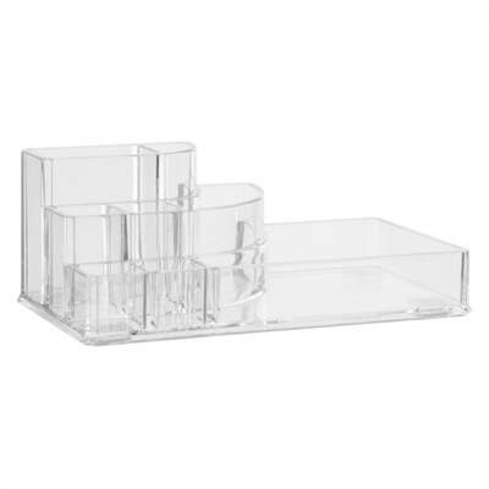 Make up organizer, SELENA ORGANISEUR MAQUILLAGE, 17,3 x 6,6 x H 9,4 cm, Clear in the group Storage / Bathroom storage / Makeup storage at SmartaSaker.se (42670)