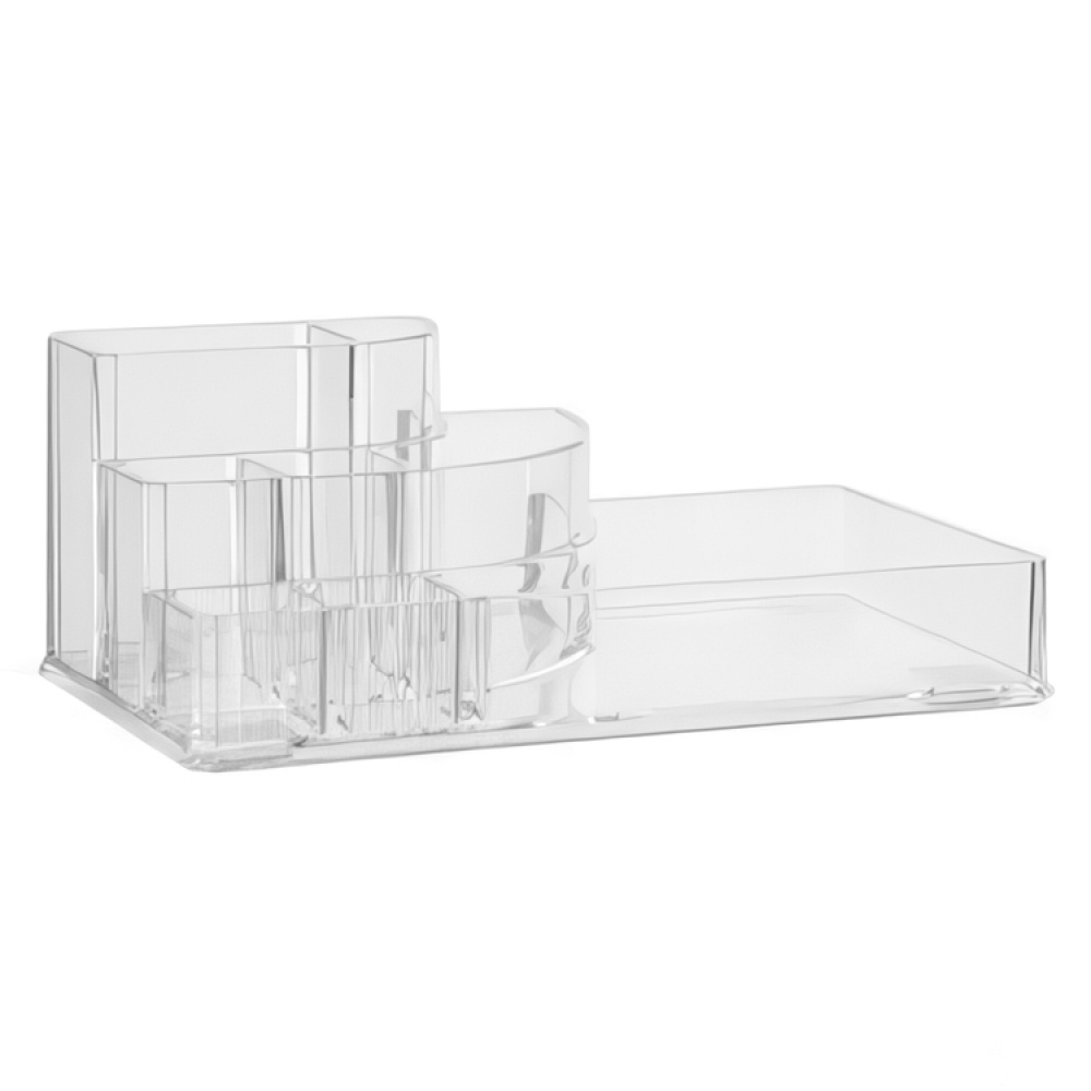 Make up organizer, SELENA ORGANISEUR MAQUILLAGE, 17,3 x 6,6 x H 9,4 cm, Clear in the group Storage / Bathroom storage / Makeup storage at SmartaSaker.se (42670)