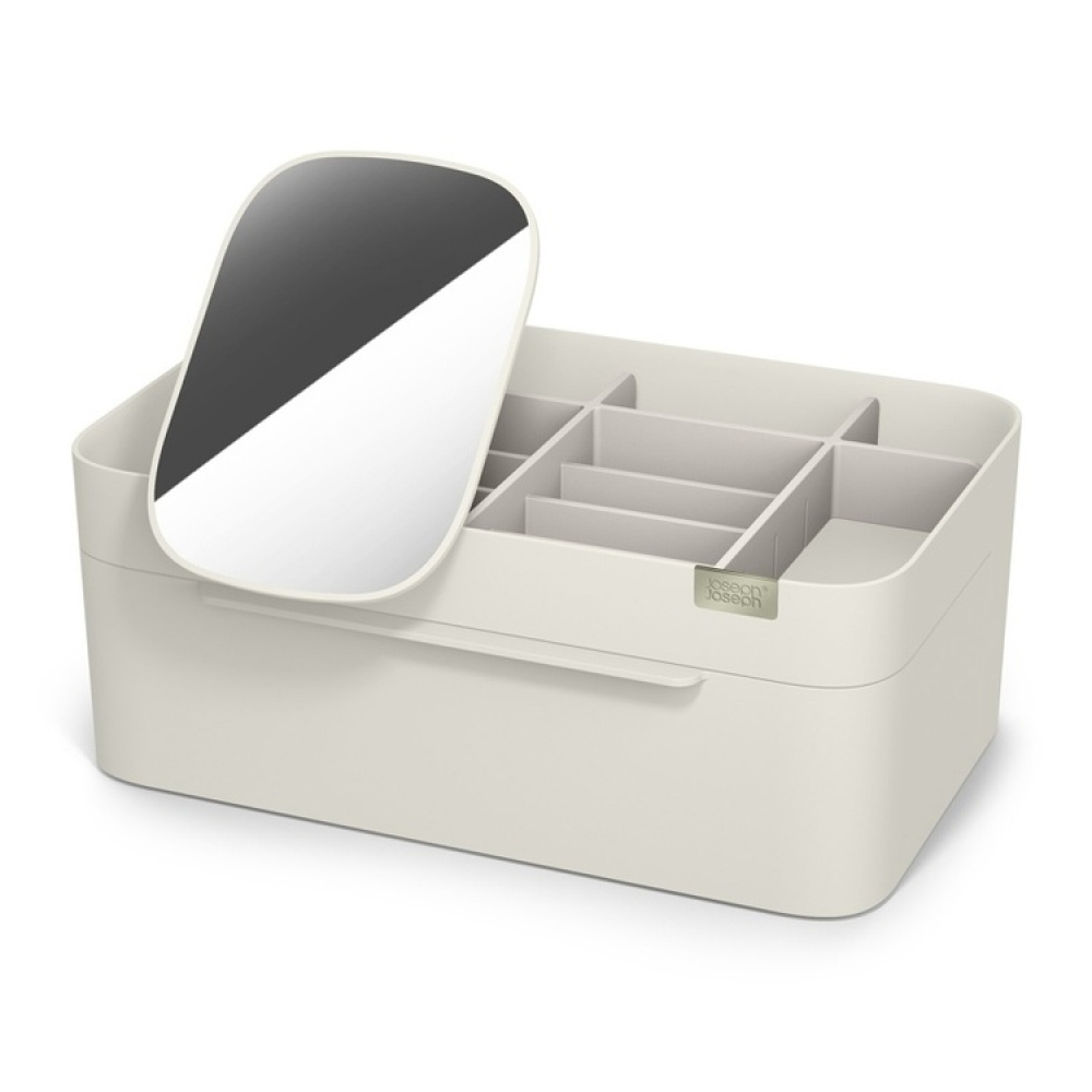 Cosmetic organizer with mirror, VIVA LARGE COSMETIC ORGANISER, Joseph Joseph, Shell in the group Storage / Bathroom storage / Makeup storage at SmartaSaker.se (42674)