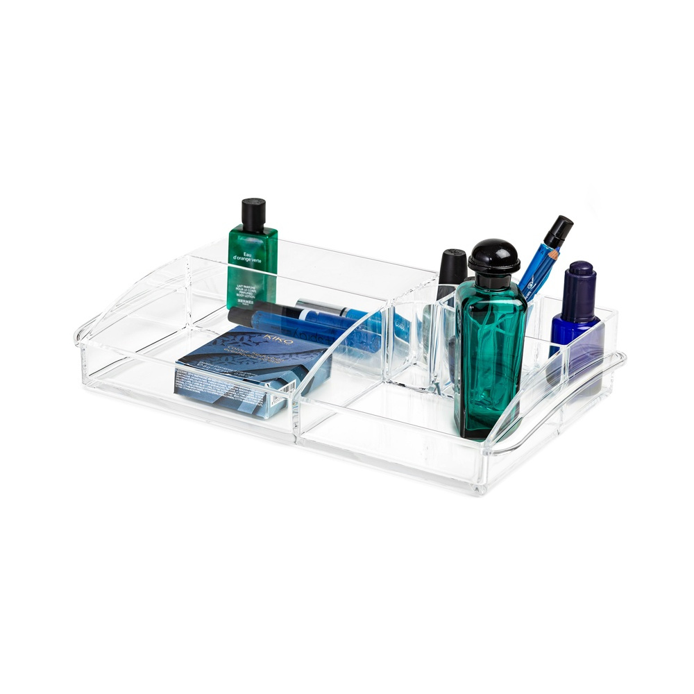 Make up organizer with handels, Large, MY PRETTY ORGANISER, 35 x 20,5 x H 7,5 cm, Clear in the group Storage / Bathroom storage / Makeup storage at SmartaSaker.se (42681)