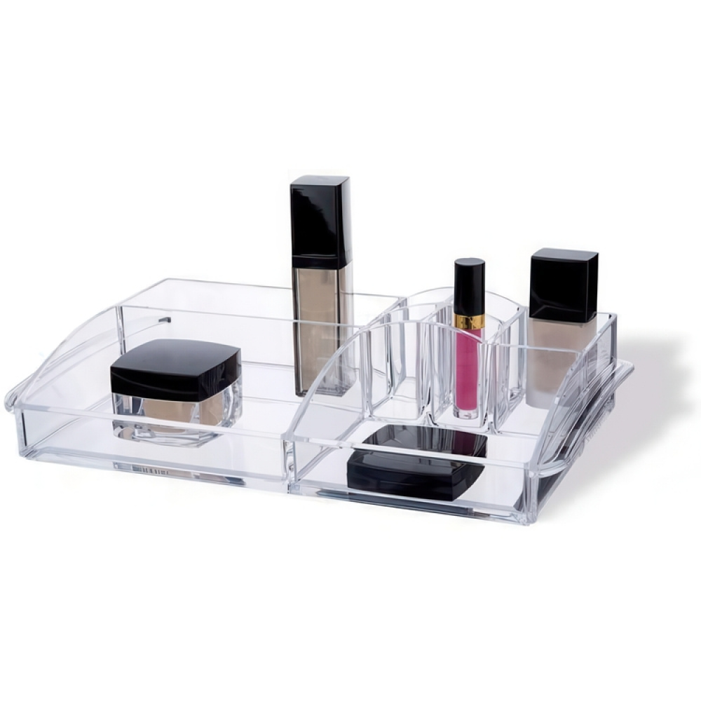 Make up organizer with handels, Large, MY PRETTY ORGANISER, 35 x 20,5 x H 7,5 cm, Clear in the group Storage / Bathroom storage / Makeup storage at SmartaSaker.se (42681)