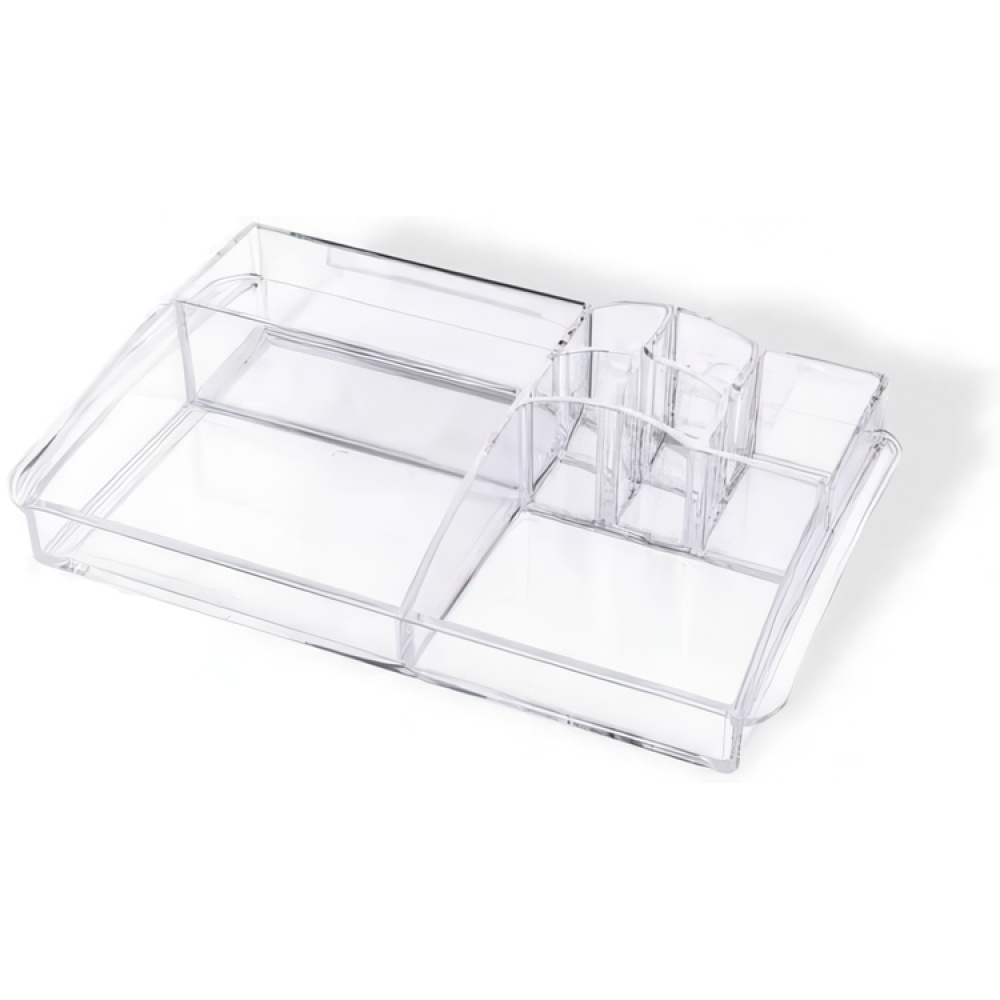 Make up organizer with handels, Large, MY PRETTY ORGANISER, 35 x 20,5 x H 7,5 cm, Clear in the group Storage / Bathroom storage / Makeup storage at SmartaSaker.se (42681)
