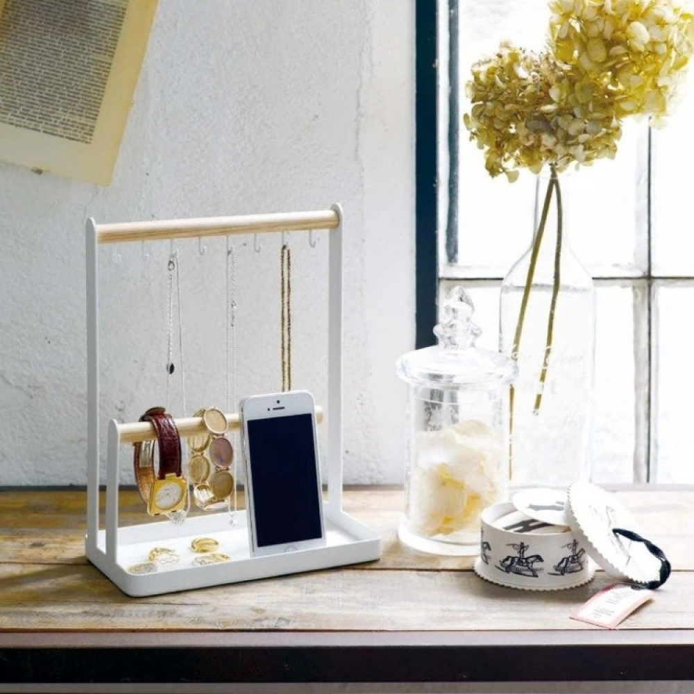 Jewelry & accessories stand, TOSCA, 20 x 10 x H 28,5 cm, Yamazaki, White in the group Storage / Bedroom storage / Jewelry storage at SmartaSaker.se (42682)