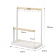 Jewelry & accessories stand, TOSCA, 20 x 10 x H 28,5 cm, Yamazaki, White