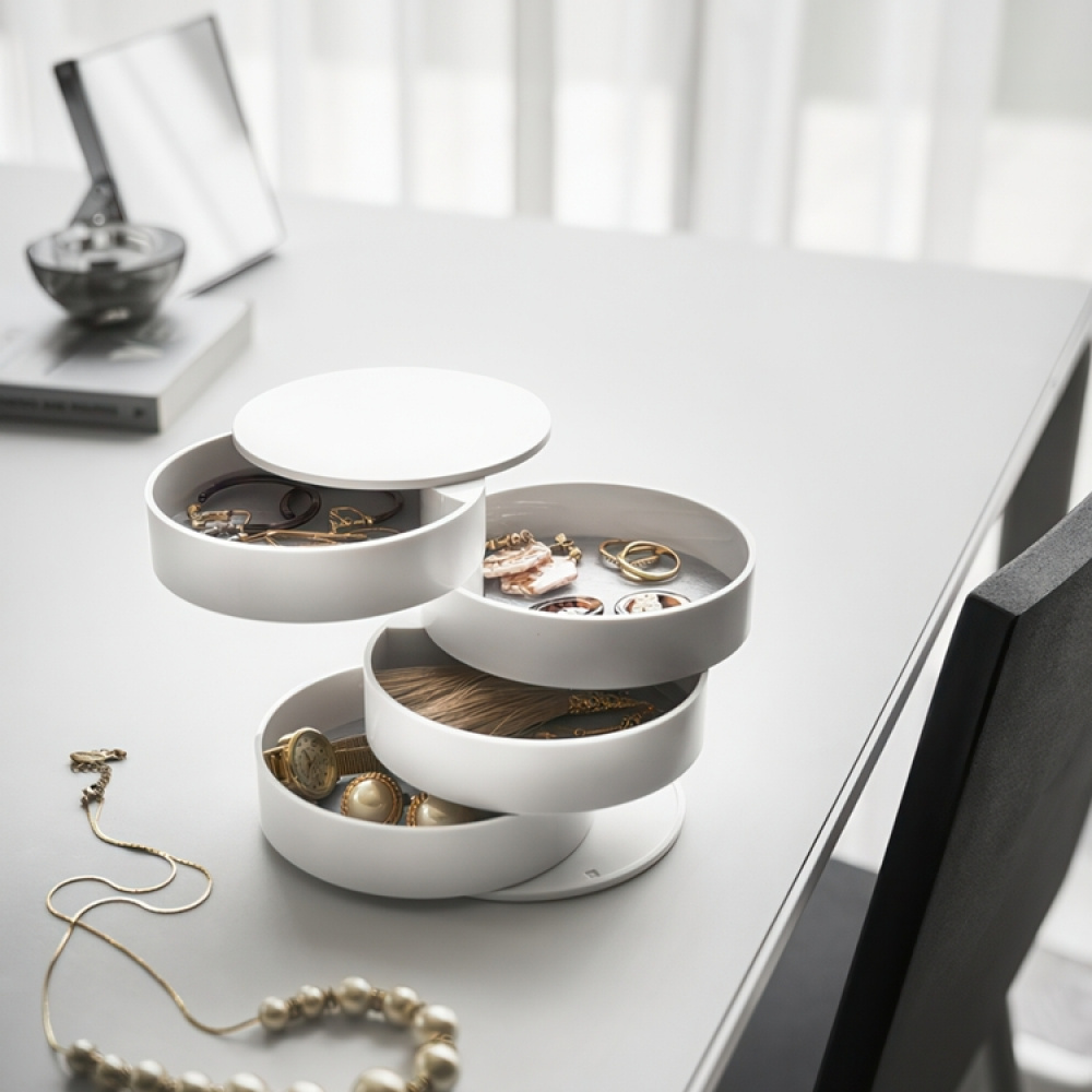 Jewelry box / storage box, TOWER ACCESSORIES TRAY, Yamazaki, White in the group Storage / Bedroom storage / Jewelry storage at SmartaSaker.se (42683)
