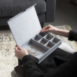Jewlery box, Magnetic closure, BIGSO JOLIE, 26,5 x 19 x H 5 cm, White