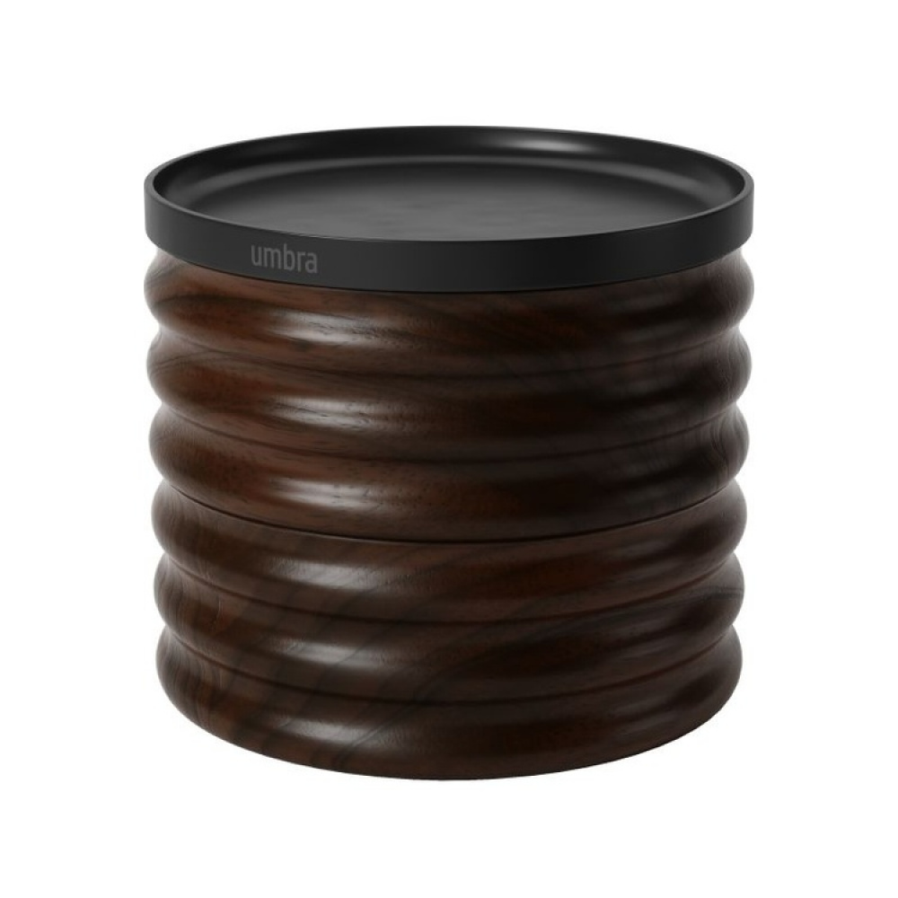 Jewelry box, Round, TESORA WOOD , Ø 13 cm, Umbra in the group Storage / Bedroom storage / Jewelry storage at SmartaSaker.se (42685)