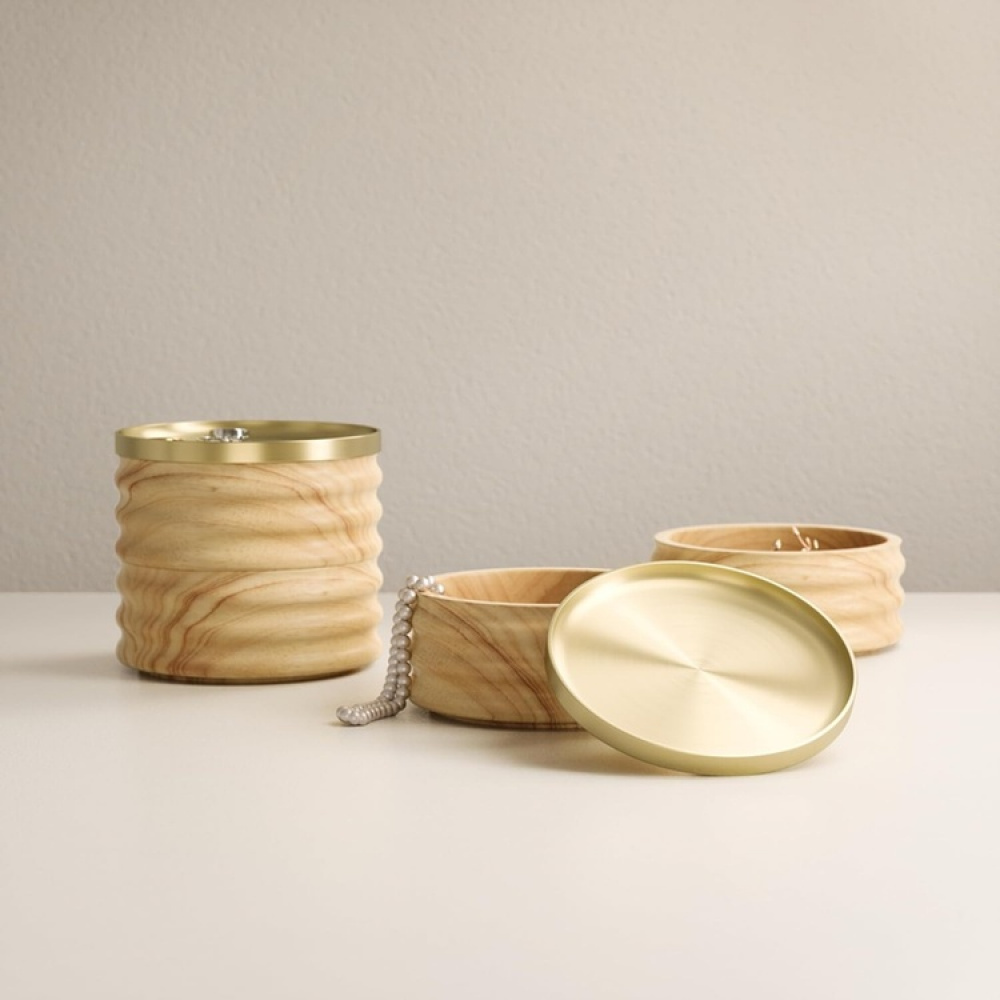 Jewelry box, Round, TESORA WOOD , Ø 13 cm, Umbra in the group Storage / Bedroom storage / Jewelry storage at SmartaSaker.se (42685)