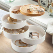 Jewelry box, 5-Tier, TOSCA JEWELRY BOX, Yamazaki, White / Nature