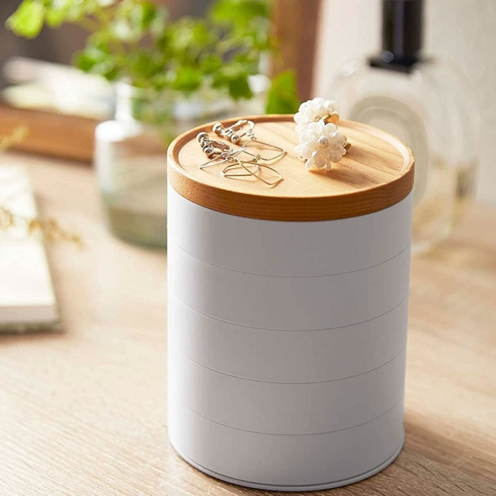 Jewelry box, 5-Tier, TOSCA JEWELRY BOX, Yamazaki, White / Nature in the group Storage / Bedroom storage / Jewelry storage at SmartaSaker.se (42687)