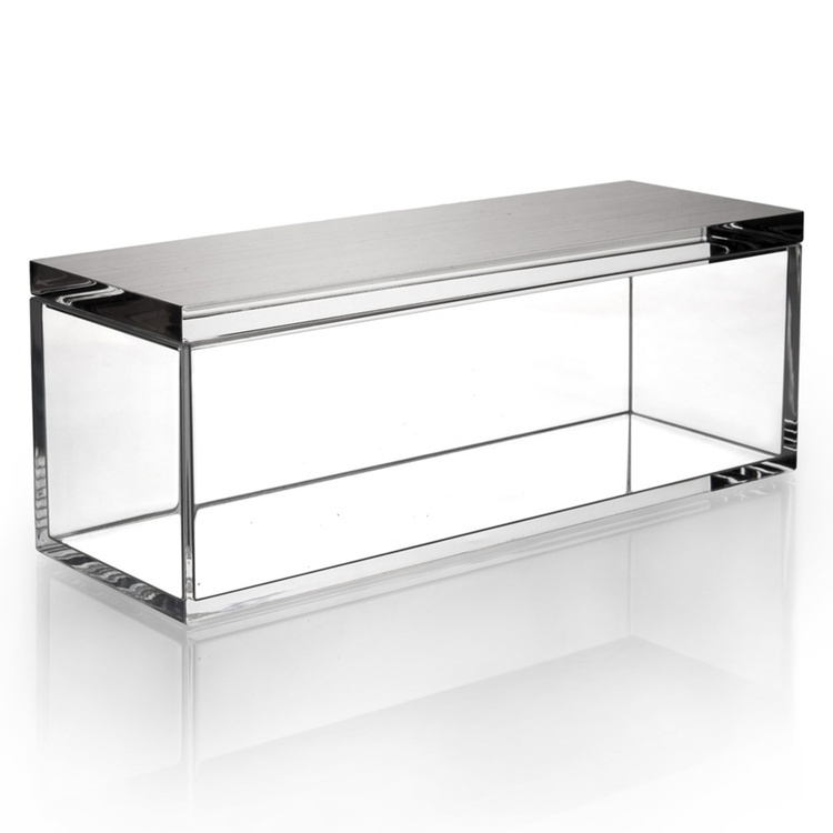 Jewellery Box, SILVER CHEST, 17,5 x 6 x H 7 cm, Clear / Silver in the group Storage / Bedroom storage / Jewelry storage at SmartaSaker.se (42688)
