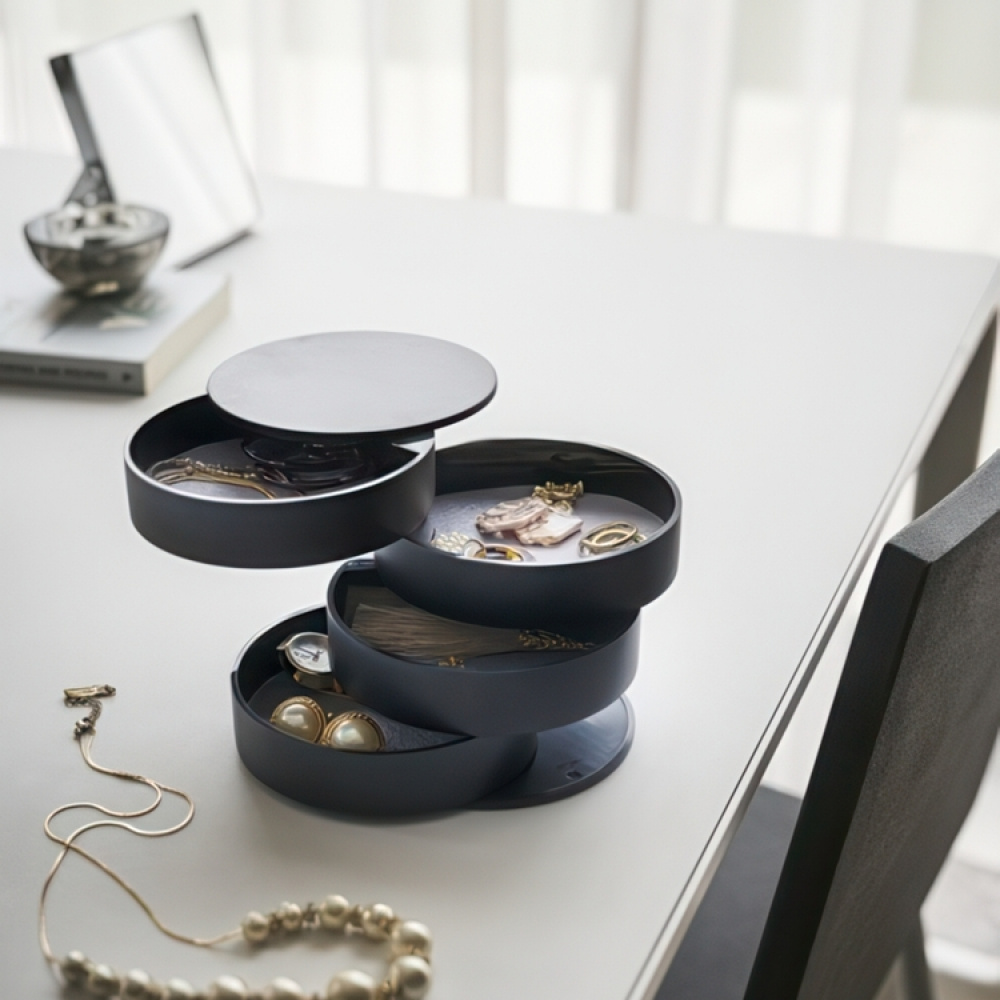 Jewelry box TOWER ACCESSORIES TRAY, Yamazaki, Black in the group Storage / Bedroom storage / Jewelry storage at SmartaSaker.se (42692)