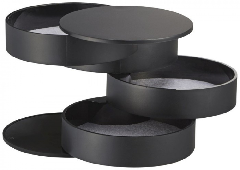 Jewelry box TOWER ACCESSORIES TRAY, Yamazaki, Black in the group Storage / Bedroom storage / Jewelry storage at SmartaSaker.se (42692)