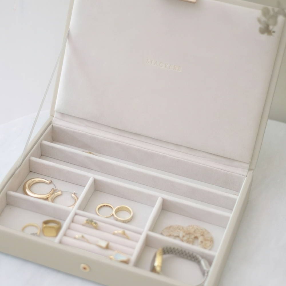 Jewellery Box, CLASSIC STACKERS, 25 x 18 x H 4 cm in the group Storage / Bedroom storage / Jewelry storage at SmartaSaker.se (42694)