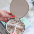 Travel Jewellery Box, Round, STACKERS, Ø 12 x H 4,5 cm, Pebble Grey Travel Jewellery Box, Round, STACKERS, Ø 12 x H 4,5 cm, Pebble Grey