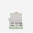 Jewellery Box, 2 layer, MICRO STACKERS, 12,5 x 9 x H 9 cm, Sage Green Jewellery Box, 2 layer, MICRO STACKERS, 12,5 x 9 x H 9 cm, Sage Green