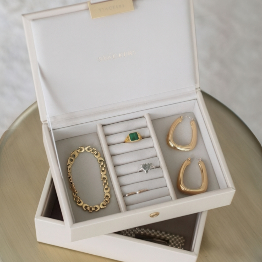 Jewellery Box, 2 layer, MINI STACKERS, 18 x 12,5 x H 11,5 cm in the group Storage / Bathroom storage / Makeup storage at SmartaSaker.se (42704)