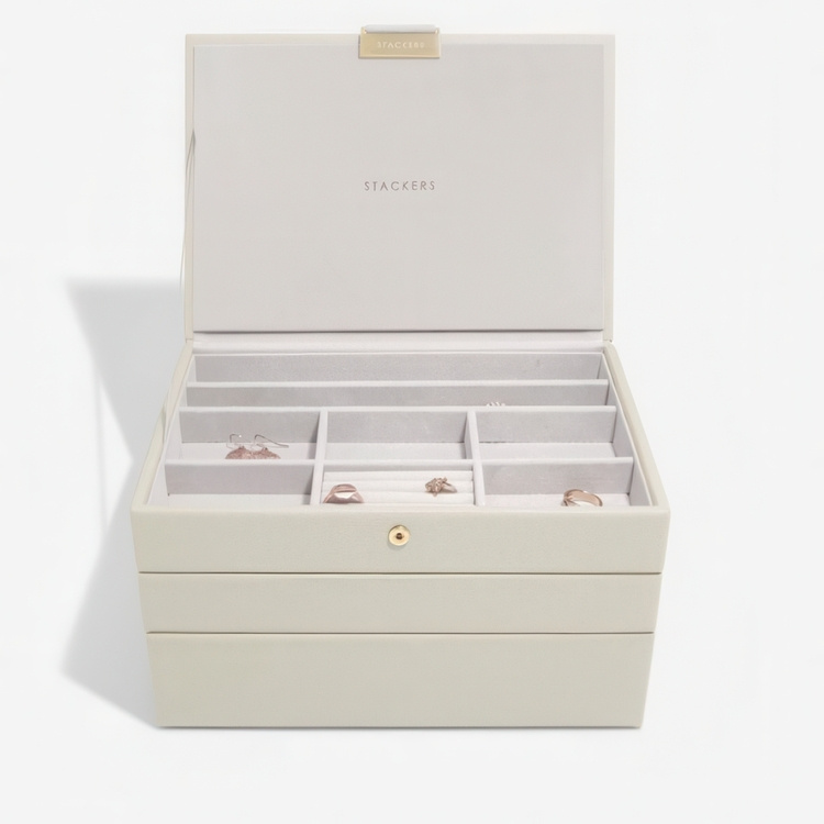 Jewellery Box, 3 layers, CLASSIC STACKERS, 25 x 18 x H 13,7 cm in the group Storage / Bedroom storage / Jewelry storage at SmartaSaker.se (42705)