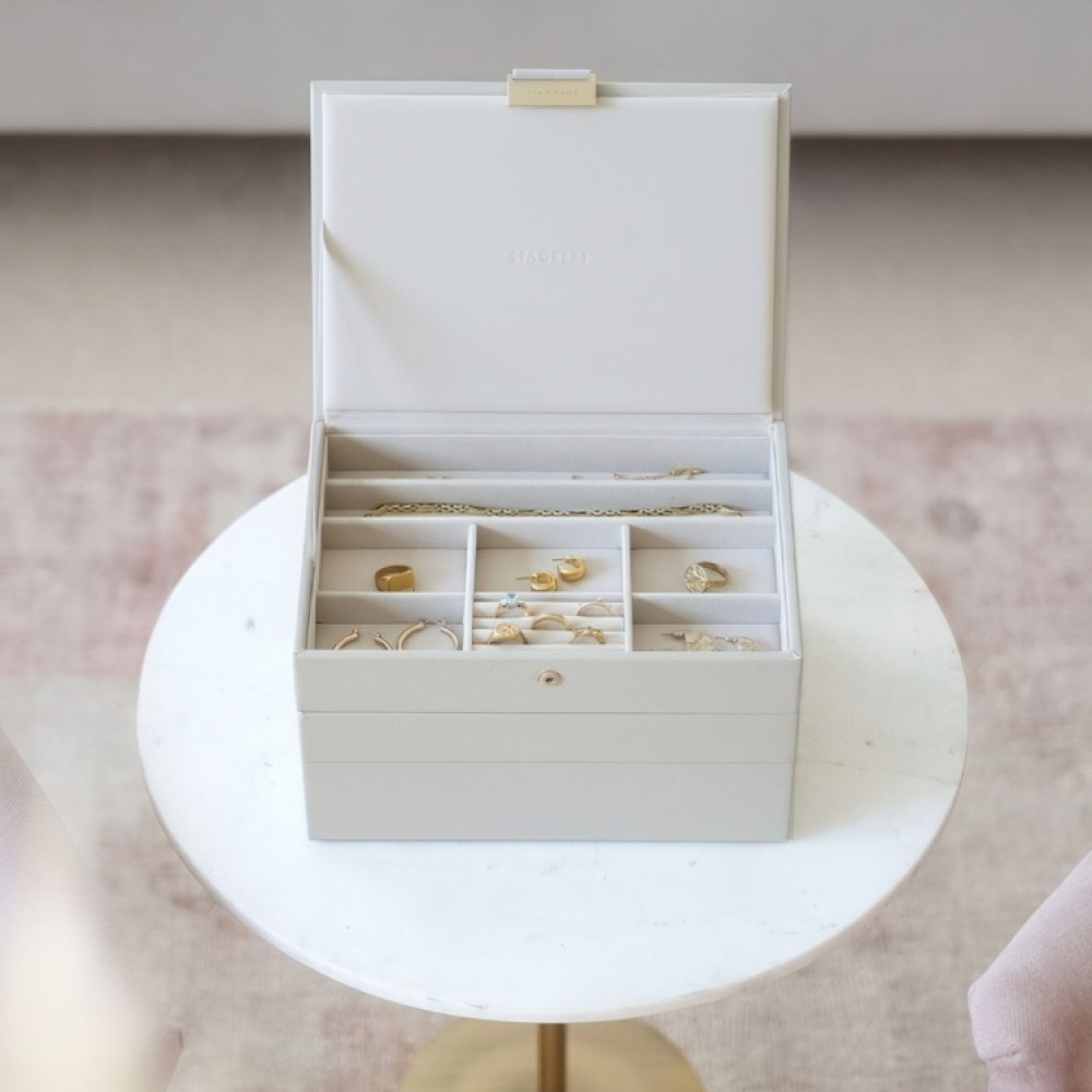 Jewellery Box, 3 layers, CLASSIC STACKERS, 25 x 18 x H 13,7 cm in the group Storage / Bedroom storage / Jewelry storage at SmartaSaker.se (42705)