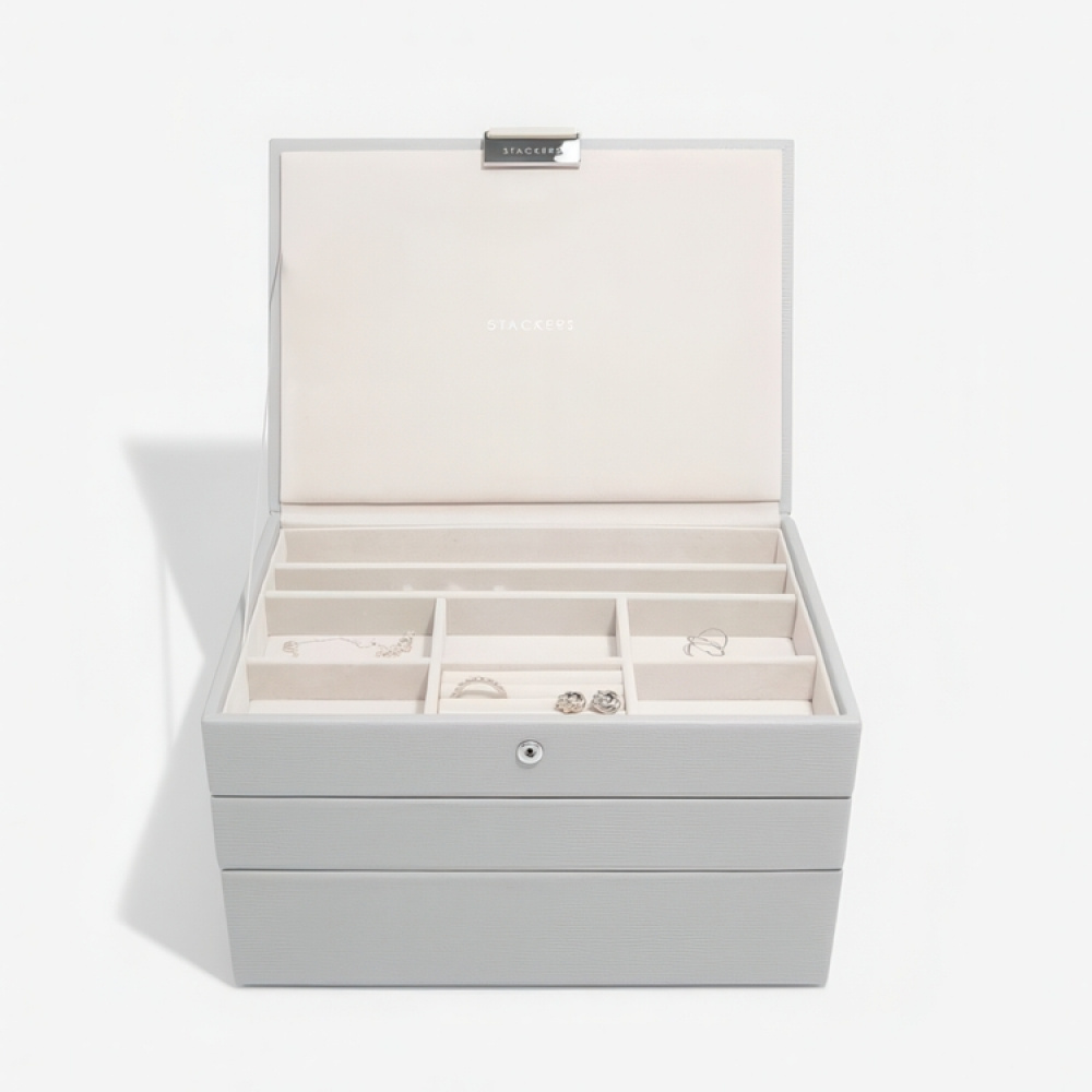 Jewellery Box, 3 layers, CLASSIC STACKERS, 25 x 18 x H 13,7 cm in the group Storage / Bedroom storage / Jewelry storage at SmartaSaker.se (42705)