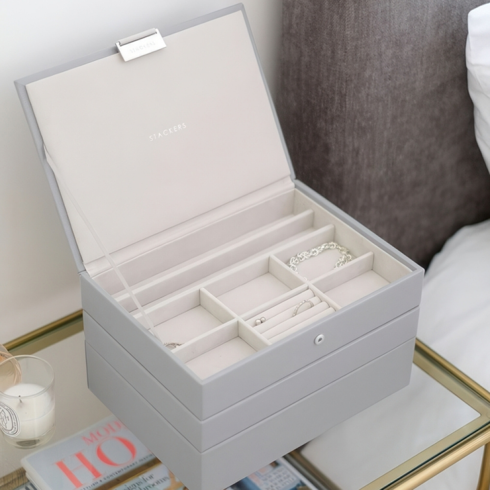 Jewellery Box, 3 layers, CLASSIC STACKERS, 25 x 18 x H 13,7 cm in the group Storage / Bedroom storage / Jewelry storage at SmartaSaker.se (42705)