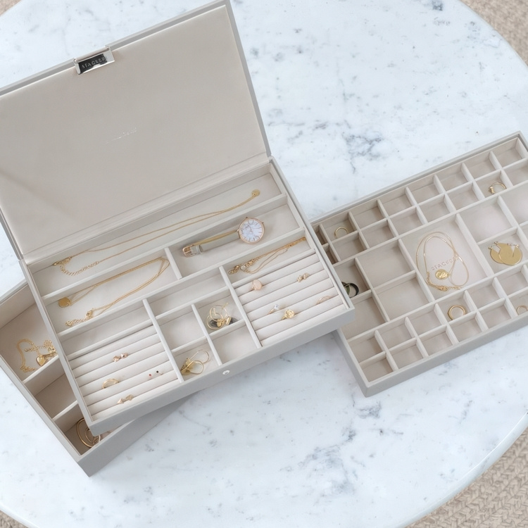 Jewellery Box, 3 layers, SUPERSIZE STACKERS, 36 x 25 x H 15,7 cm in the group Storage / Bedroom storage / Jewelry storage at SmartaSaker.se (42706)