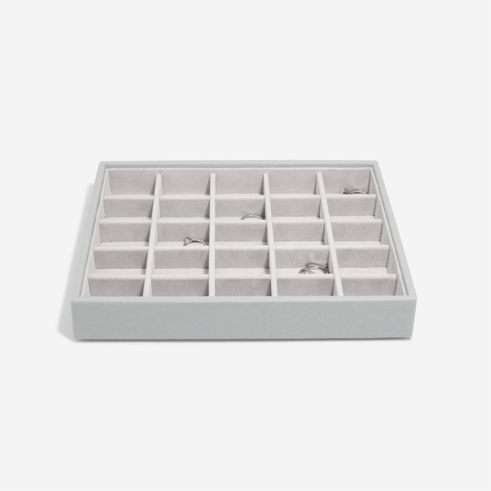 Jewellery Box, 4 layers, CLASSIC STACKERS, 25 x 18 x H 19,5 cm, Pebble Grey in the group Storage / Bathroom storage / Makeup storage at SmartaSaker.se (42708)