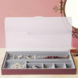 Jewelry box, BIJOUX ORGANIZER LARGE, 37 x 21,5 x H3,5 cm, Burgundy