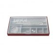 Jewelry box, BIJOUX ORGANIZER LARGE, 37 x 21,5 x H3,5 cm, Burgundy