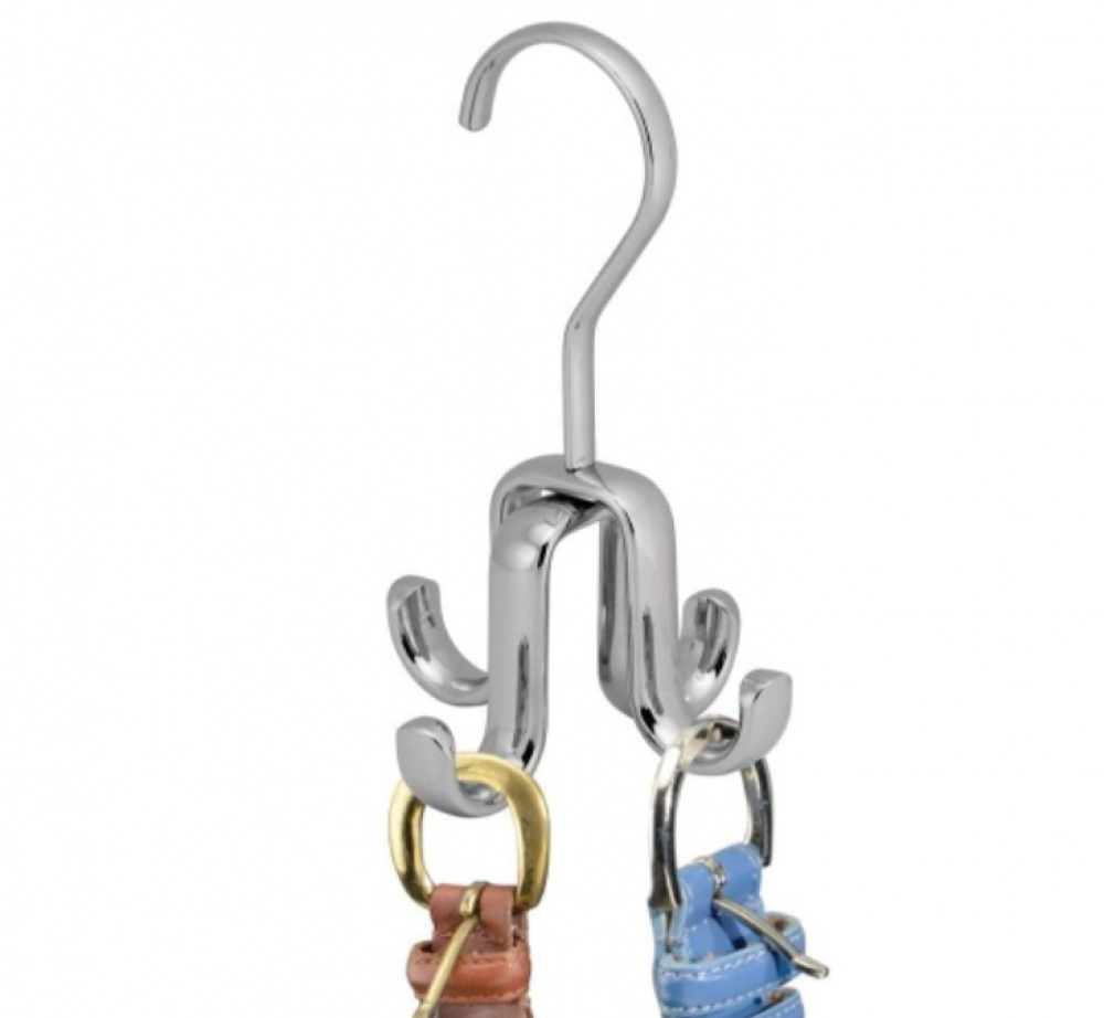 Hanger for necklaces and belts, SWIVEL ROD HOOK, Silver in the group Storage / Wardrobe storage / Hangers and hooks at SmartaSaker.se (42724)