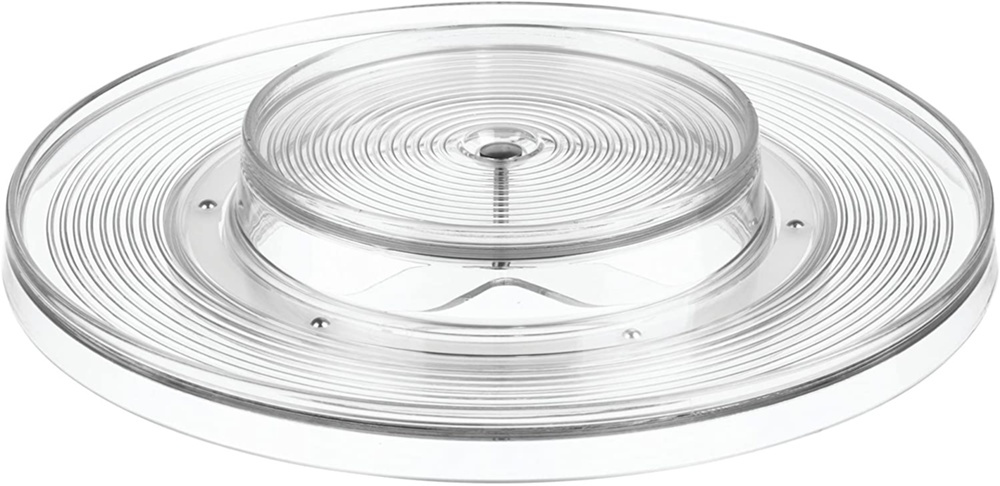 Turntable in 2 levels, KITCHEN ORGANISER LAZY SUSAN, Ø 28 cm, Transparent in the group Storage / Kitchen storage / Kitchen cabinet organizers / Spice racks at SmartaSaker.se (42725)