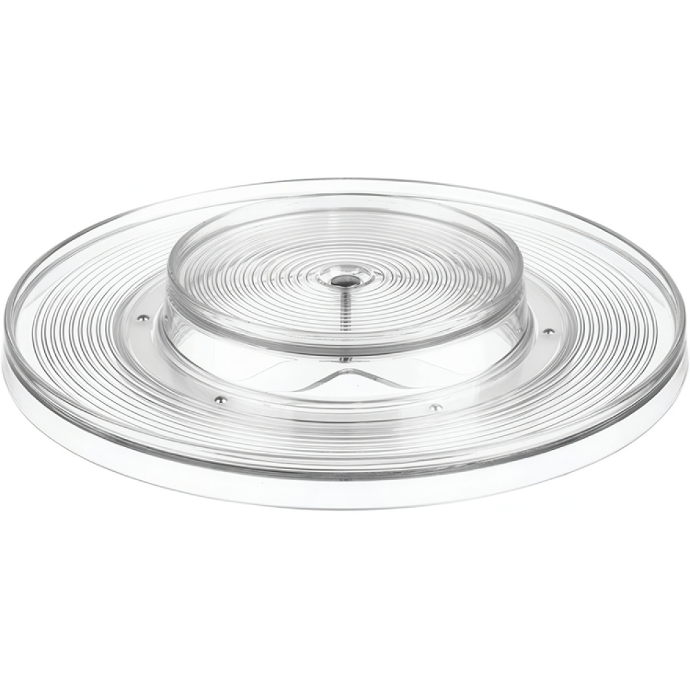 Turntable in 2 levels, KITCHEN ORGANISER LAZY SUSAN, Ø 28 cm, Transparent in the group Storage / Kitchen storage / Kitchen cabinet organizers / Spice racks at SmartaSaker.se (42725)