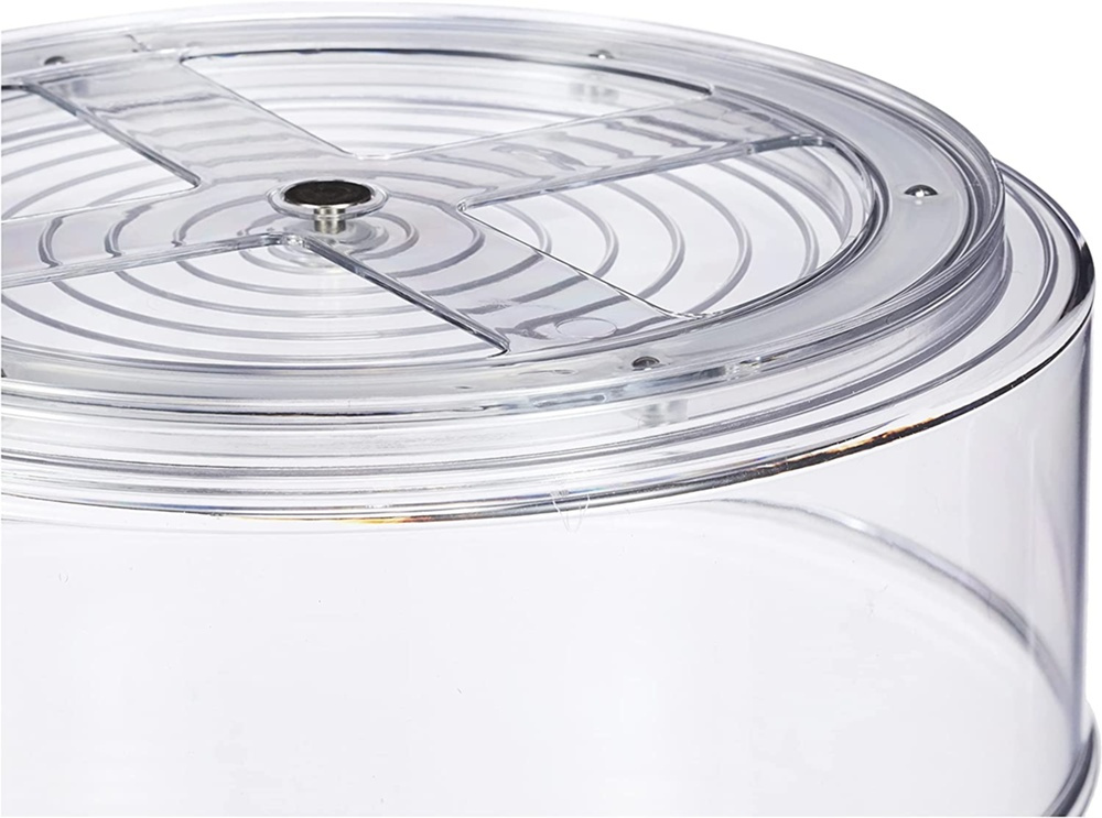 Revolving Spice Rack, LAZY SUSAN, Ø 23 cm, Transparent in the group Storage / Kitchen storage / Kitchen cabinet organizers / Spice racks at SmartaSaker.se (42726)