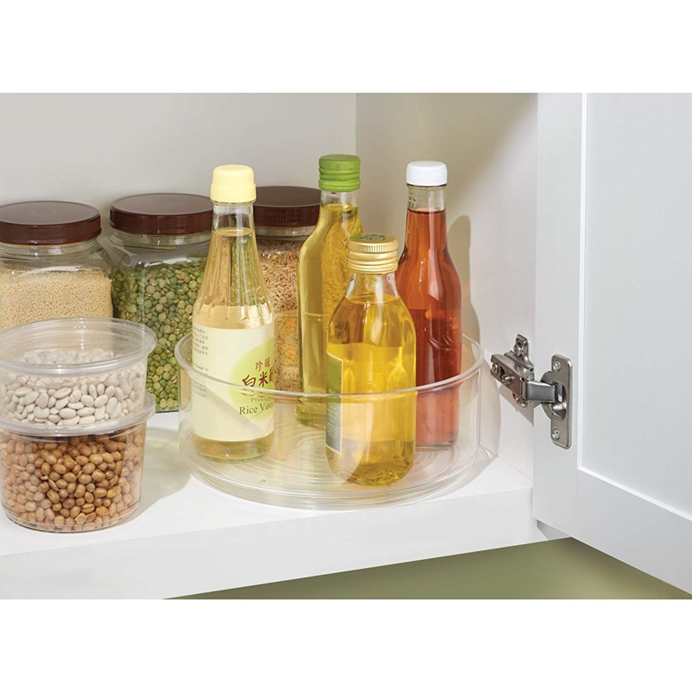 Revolving Spice Rack, LAZY SUSAN, Ø 23 cm, Transparent in the group Storage / Kitchen storage / Kitchen cabinet organizers / Spice racks at SmartaSaker.se (42726)