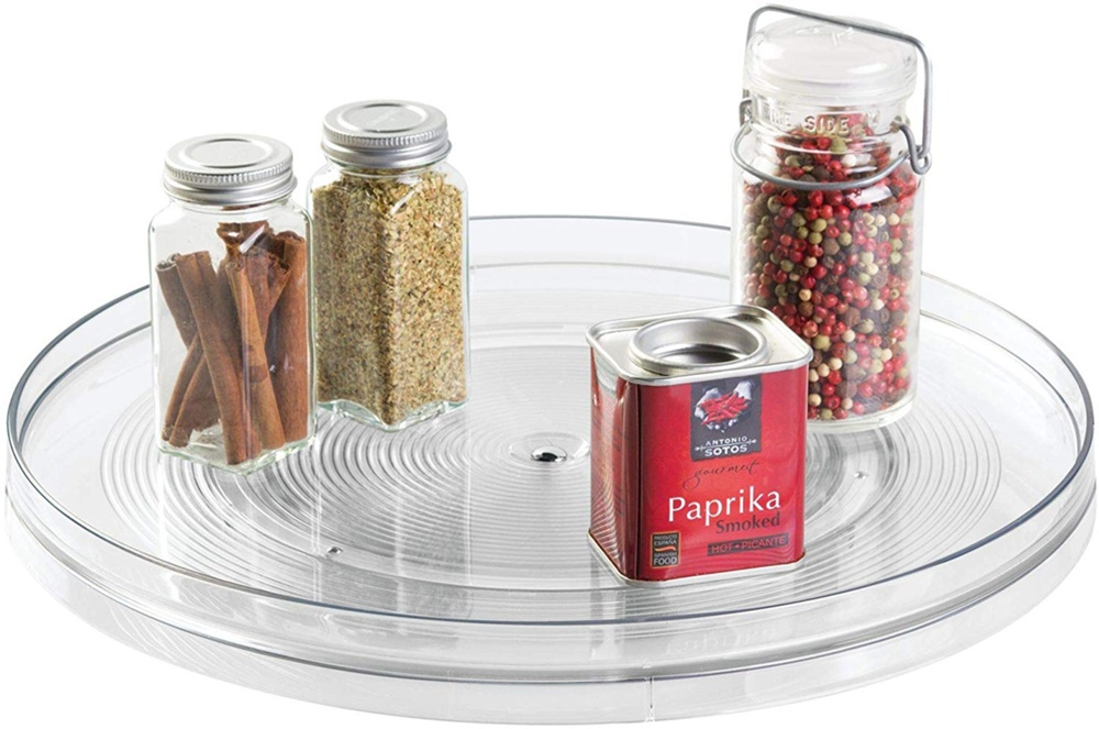 Turntable, Large, LAZY SUSAN LARGE RPET, Low, Ø 35,6 cm, InterDesign, Transparent in the group Storage / Kitchen storage / Storage bins and jars at SmartaSaker.se (42728)