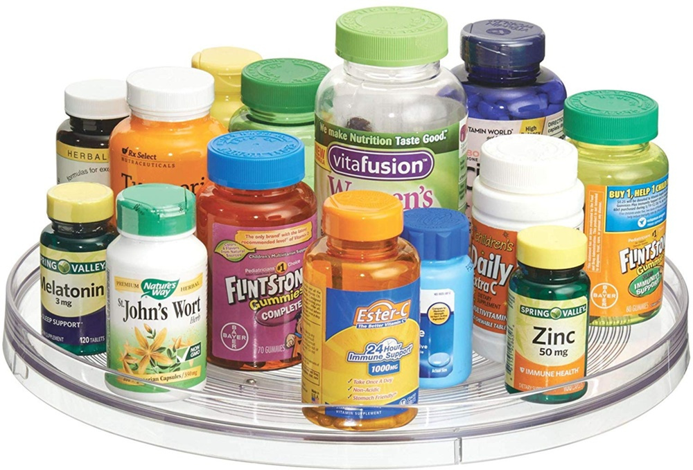 Turntable, Large, LAZY SUSAN LARGE RPET, Low, Ø 35,6 cm, InterDesign, Transparent in the group Storage / Kitchen storage / Storage bins and jars at SmartaSaker.se (42728)