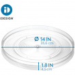Turntable, Large, LAZY SUSAN LARGE RPET, Low, Ø 35,6 cm, InterDesign, Transparent Turntable, Large, LAZY SUSAN LARGE RPET, Low, Ø 35,6 cm, InterDesign, Transparent