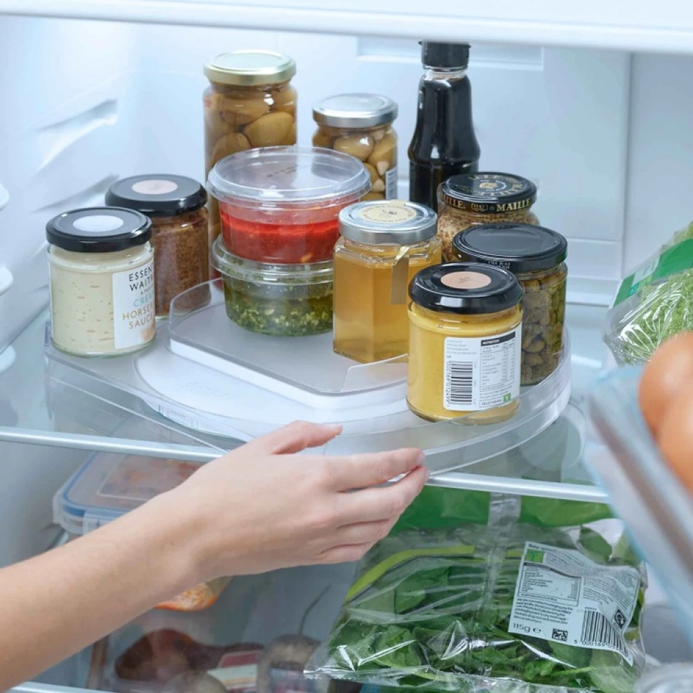 FRIDGE-STORE ROTATING ORGANISER, 33 x 28 x H 4,4 cm, Joseph Joseph, Transparent in the group Storage / Kitchen storage / Fridge storage at SmartaSaker.se (42729)