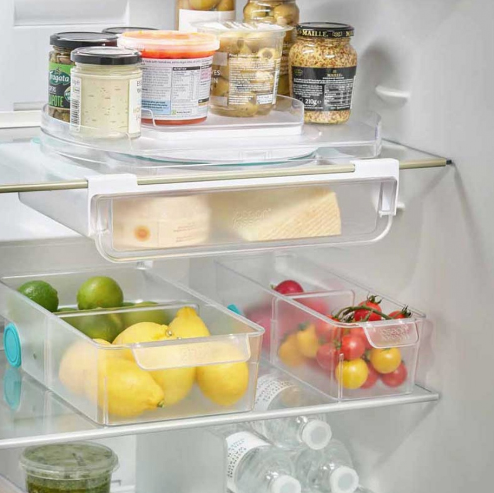 FRIDGE-STORE ROTATING ORGANISER, 33 x 28 x H 4,4 cm, Joseph Joseph, Transparent in the group Storage / Kitchen storage / Fridge storage at SmartaSaker.se (42729)