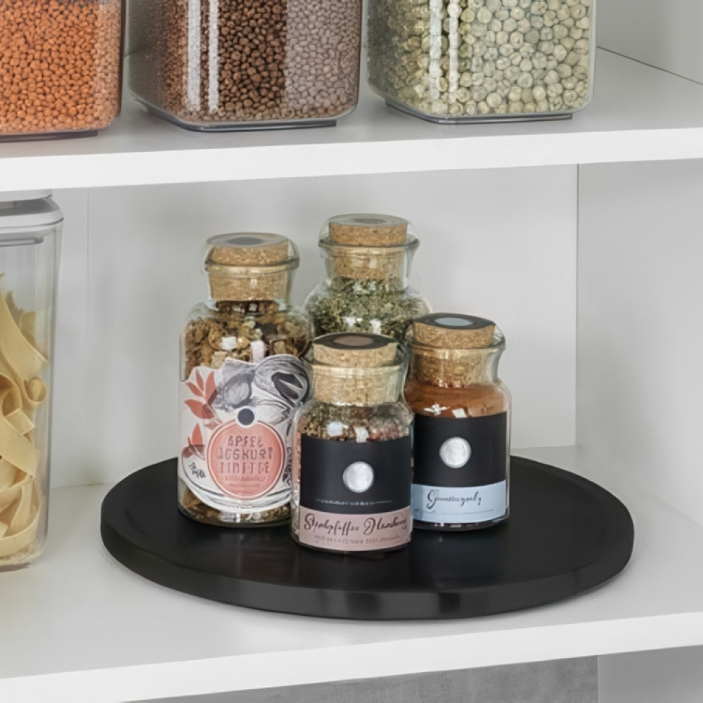 Turntable in metal, CUPBOARD CAROUSEL, Ø 26,5 x H 2 cm in the group Storage / Kitchen storage / Storage bins and jars at SmartaSaker.se (42731)