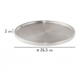 Turntable in metal, CUPBOARD CAROUSEL, Ø 26,5 x H 2 cm