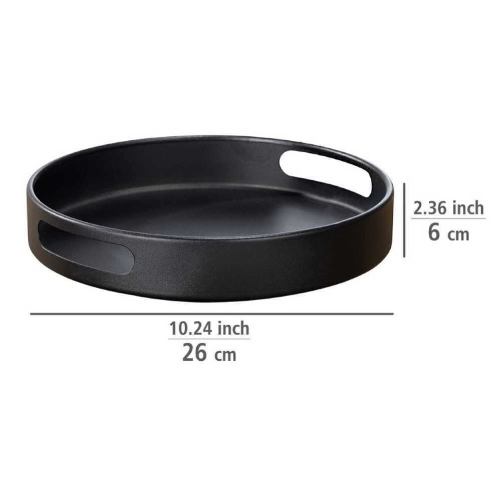 Turntable in metal, OUTDOOR KITCHEN, Ø 26 x H 6 cm, Black in the group Storage / Kitchen storage / Kitchen cabinet organizers / Spice racks at SmartaSaker.se (42732)