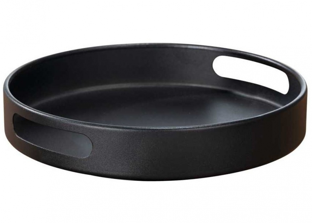 Turntable in metal, OUTDOOR KITCHEN, Ø 26 x H 6 cm, Black in the group Storage / Kitchen storage / Kitchen cabinet organizers / Spice racks at SmartaSaker.se (42732)