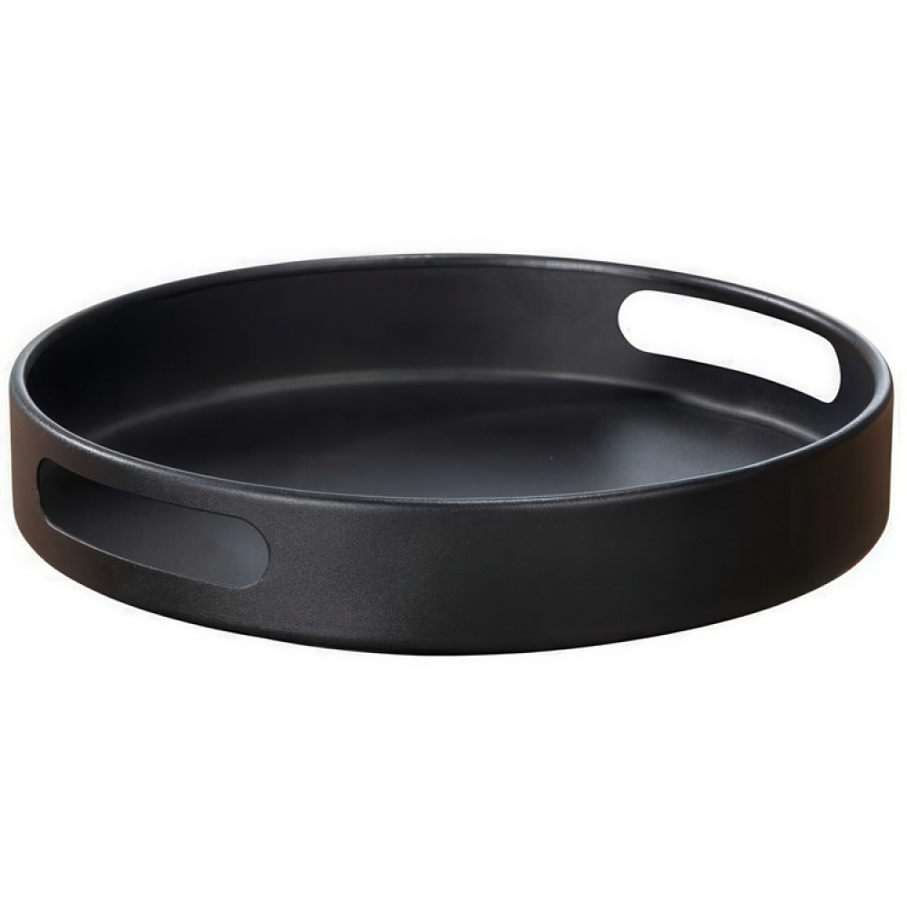 Turntable in metal, OUTDOOR KITCHEN, Ø 26 x H 6 cm, Black in the group Storage / Kitchen storage / Kitchen cabinet organizers / Spice racks at SmartaSaker.se (42732)