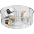 Organiser with 5 sections, RPET TURNTABLE, Ø 29,2 x H11,4 cm, Transparent Organiser with 5 sections, RPET TURNTABLE, Ø 29,2 x H11,4 cm, Transparent
