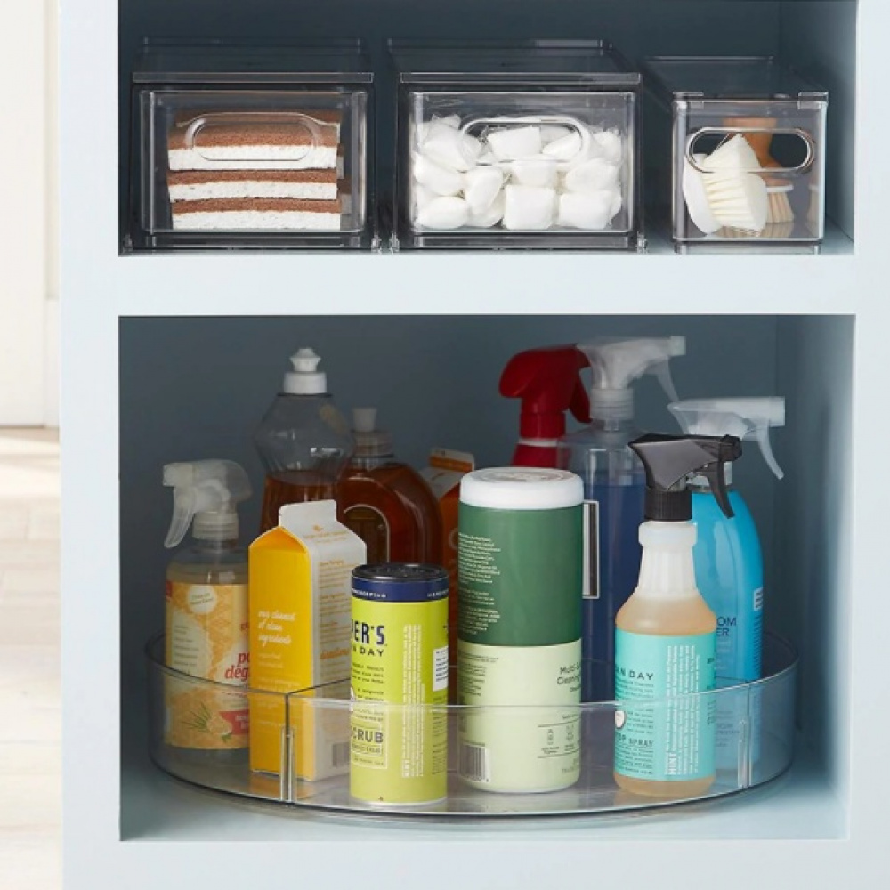 Turntable, XXL, THE HOME EDIT UNDER CABINET SPINNER Ø 45,7 cm, Transparent in the group Storage / Kitchen storage / Storage bins and jars at SmartaSaker.se (42737)