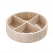 Turntable with dividers, THE HOME EDIT WOOD SERIES Ø 30,4 cm, Natural Turntable with dividers, THE HOME EDIT WOOD SERIES Ø 30,4 cm, Natural