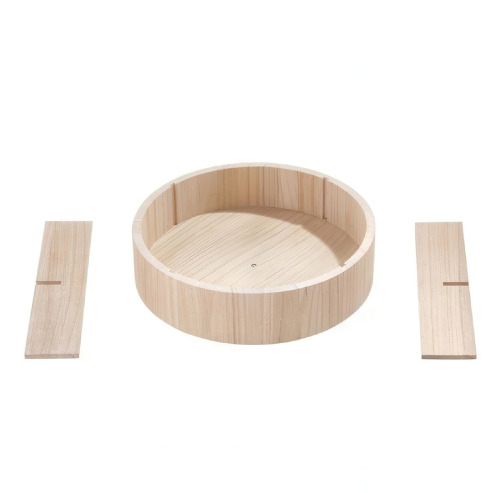 Turntable with dividers, THE HOME EDIT WOOD SERIES Ø 30,4 cm, Natural in the group Storage / Kitchen storage / Kitchen cabinet organizers / Spice racks at SmartaSaker.se (42739)