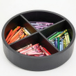 Turntable with dividers, THE HOME EDIT WOOD SERIES, Ø 30,5 cm, Onyx Turntable with dividers, THE HOME EDIT WOOD SERIES, Ø 30,5 cm, Onyx